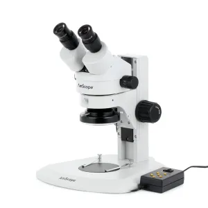 AmScope SM-1 Series Super Widefield Zoom Binocular Stereo Microscope with Multi-Zone 144 LED and Optional Digital Camera on Track Stand