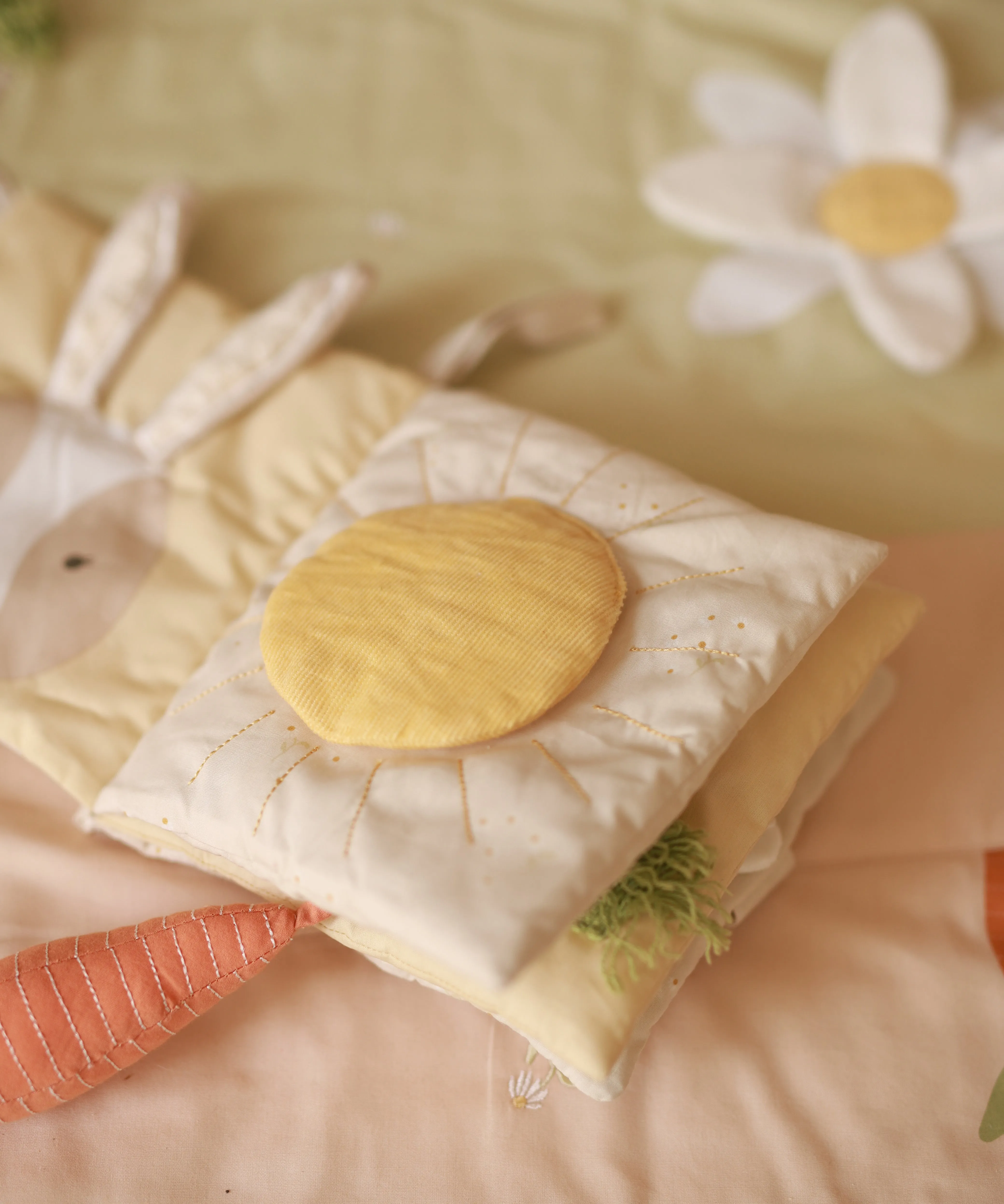 Avery Row Fabric Baby Book - Bunny Tales