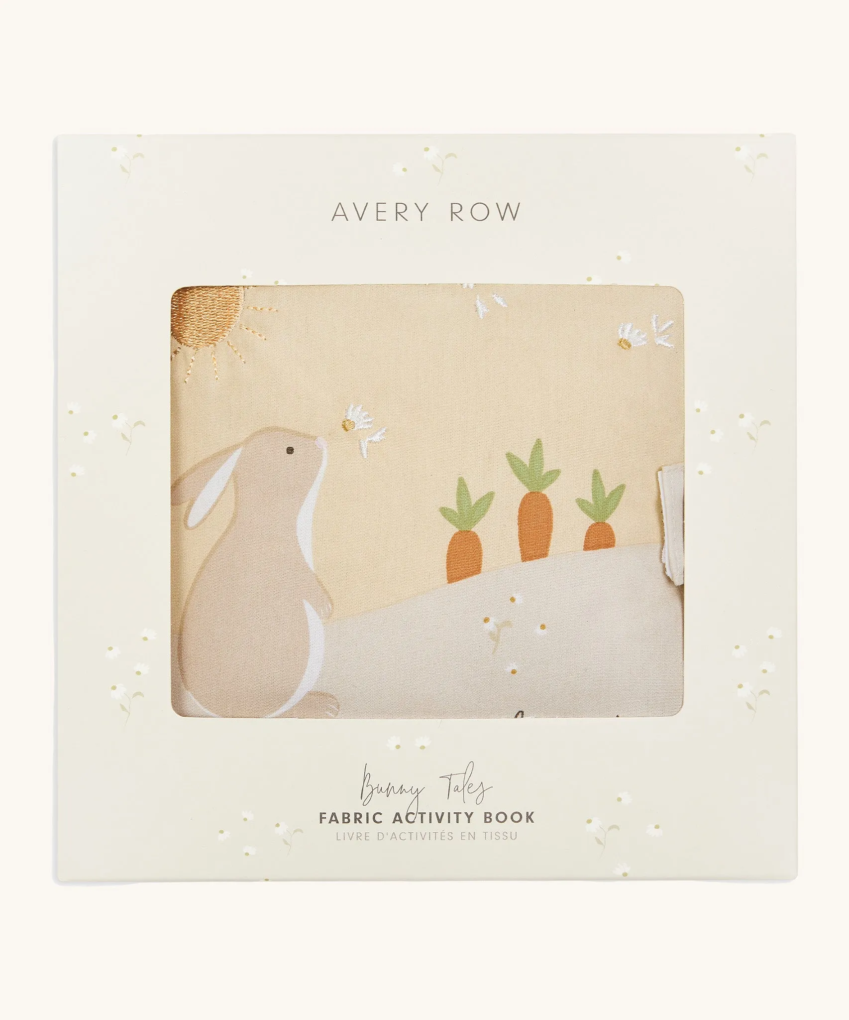 Avery Row Fabric Baby Book - Bunny Tales