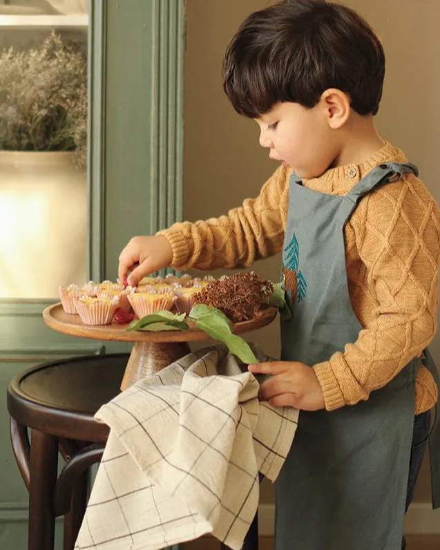 Avery Row Kid's Apron - Forest Bear