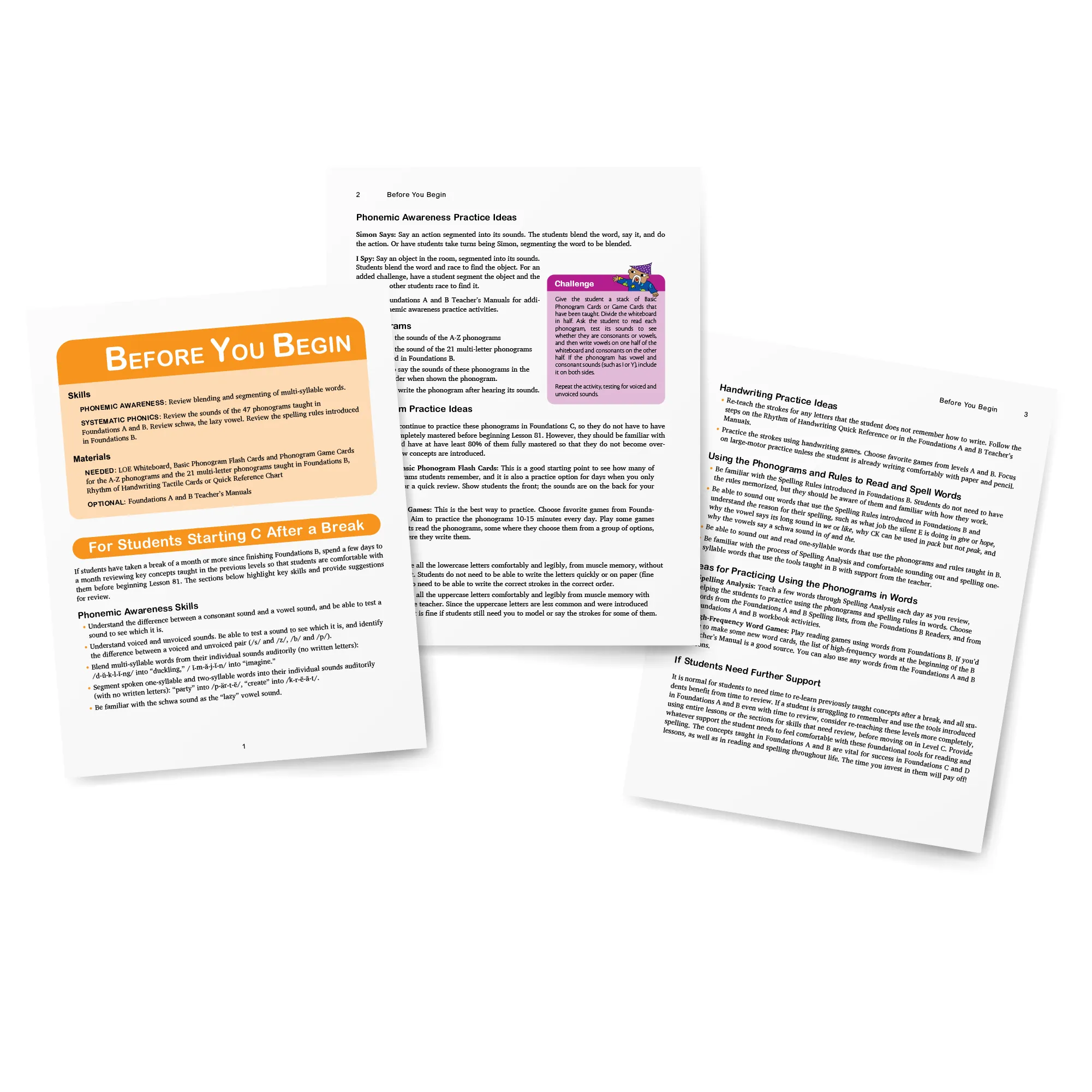 Foundations C Teacher's Manual