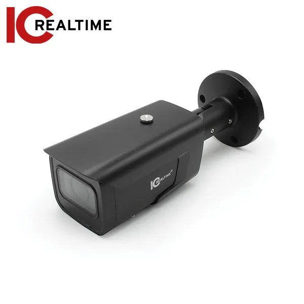 IC Realtime - IPFX-B40V-IRB2 / 4MP IP Indoor/Outdoor Mid Size Bullet Camera / Varifocal 2.7-13.5mm Motorized Lens (104 - 28 AOV) / 197 Ft Smart IR / POE