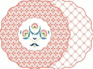 Italian Flower Reversible Placemats - Set of 4