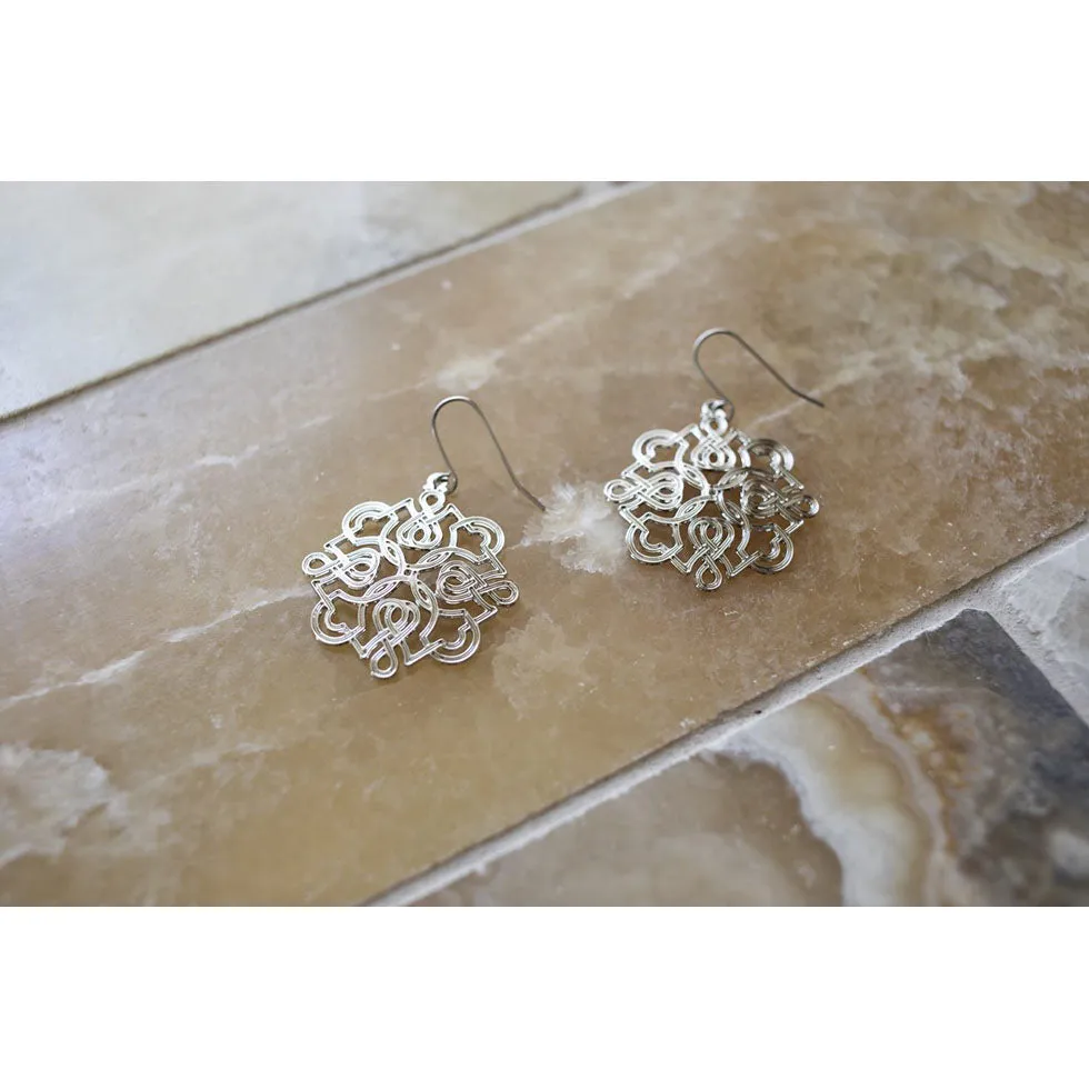 Manuscript Calligraphy Earrings