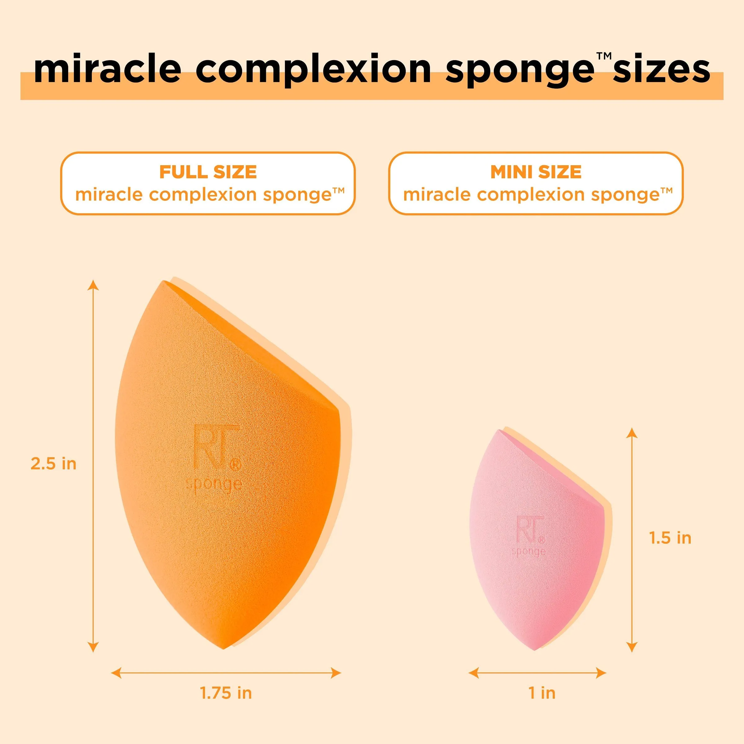 Miracle Mini Complexion Sponge, 4 Count