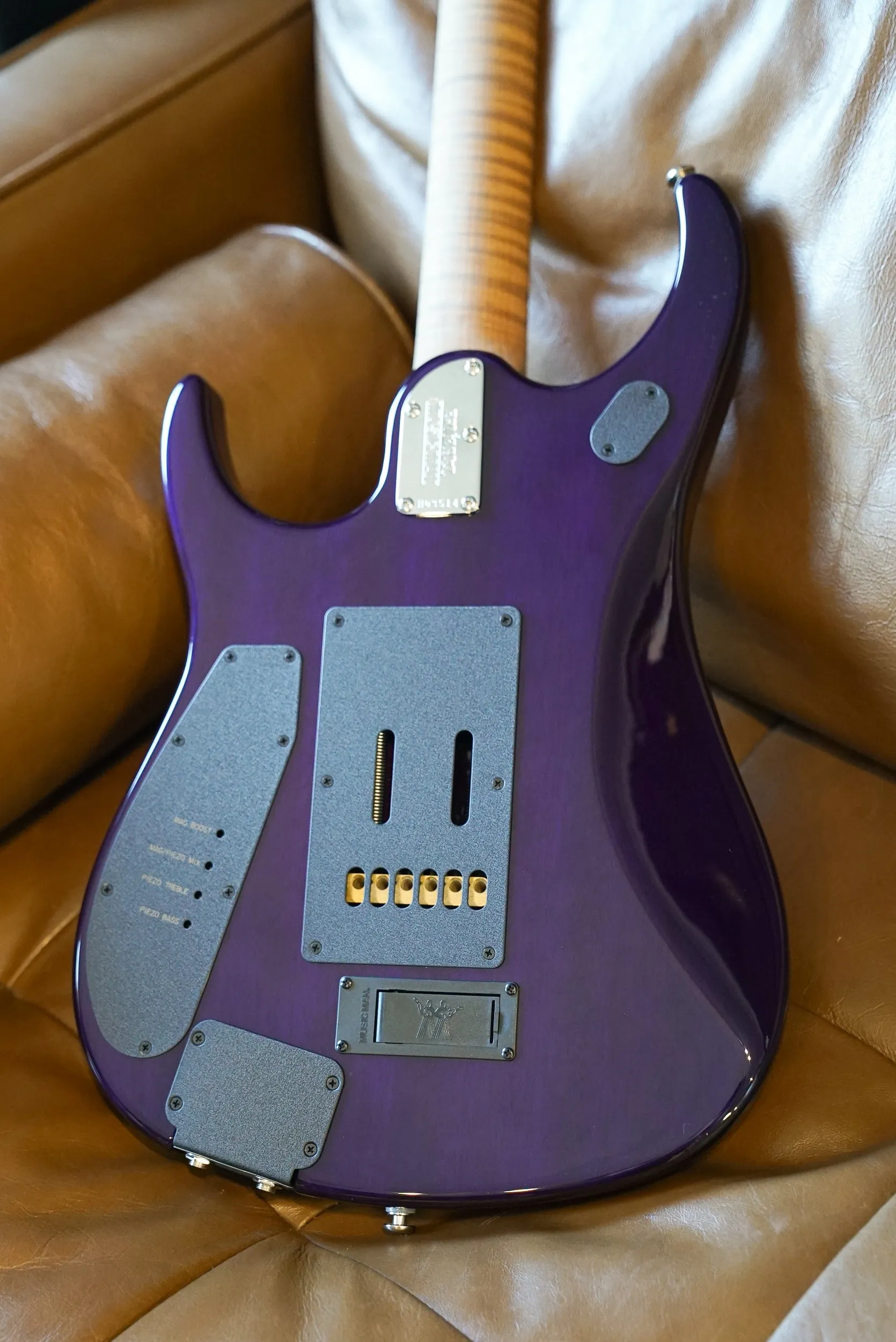 Music Man JP15 John Petrucci Signature Guitar - Purple Nebula Flame Top