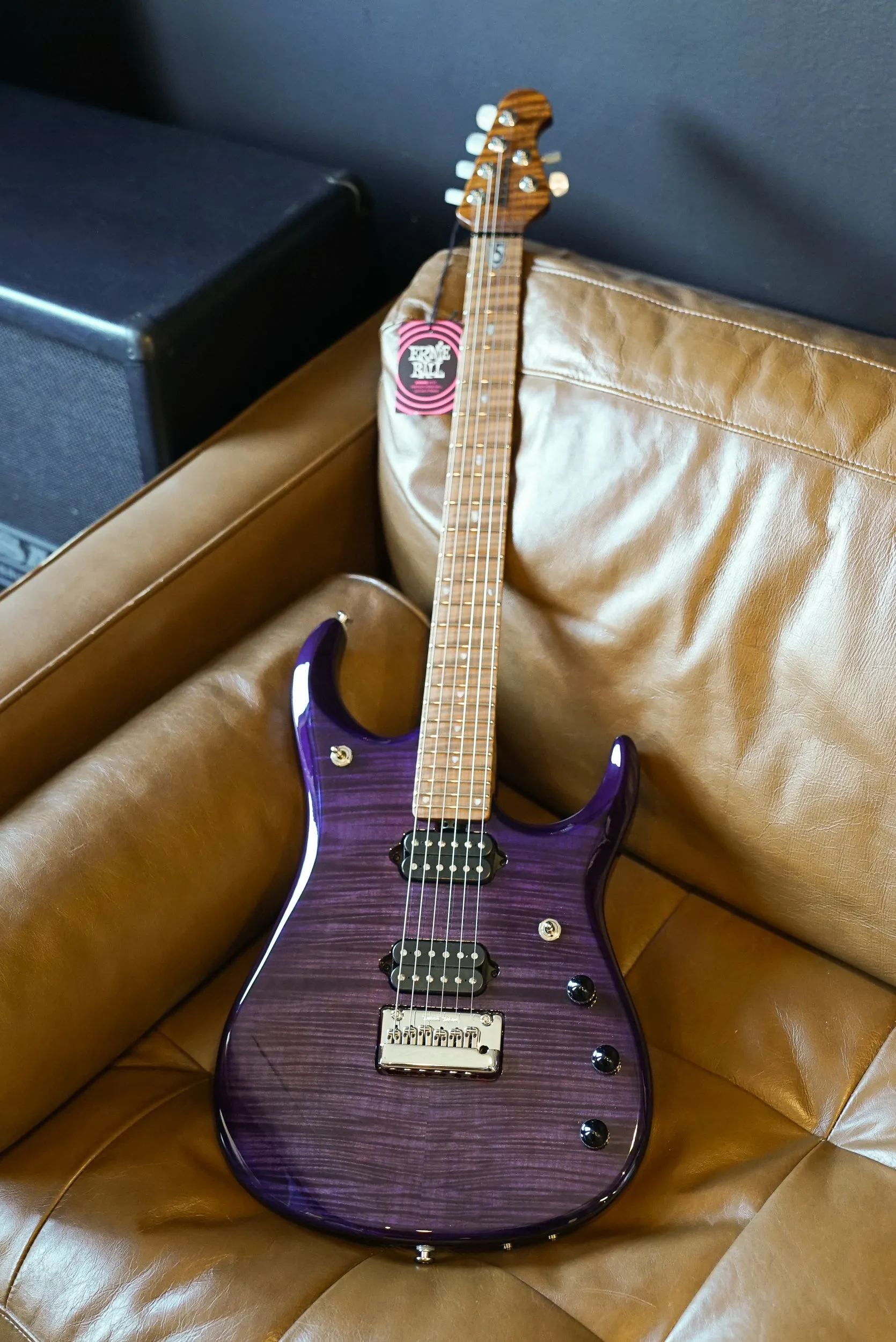 Music Man JP15 John Petrucci Signature Guitar - Purple Nebula Flame Top