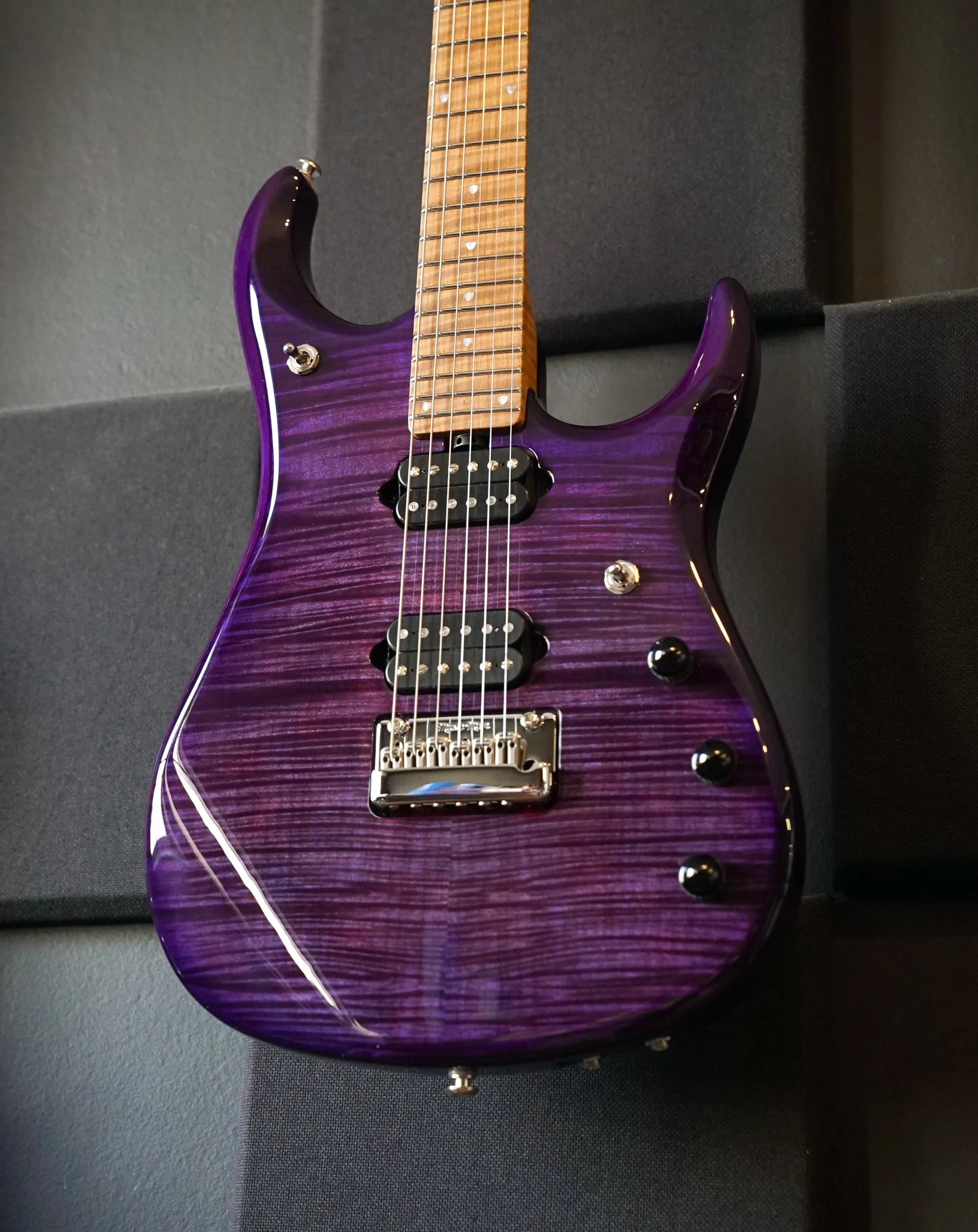 Music Man JP15 John Petrucci Signature Guitar - Purple Nebula Flame Top