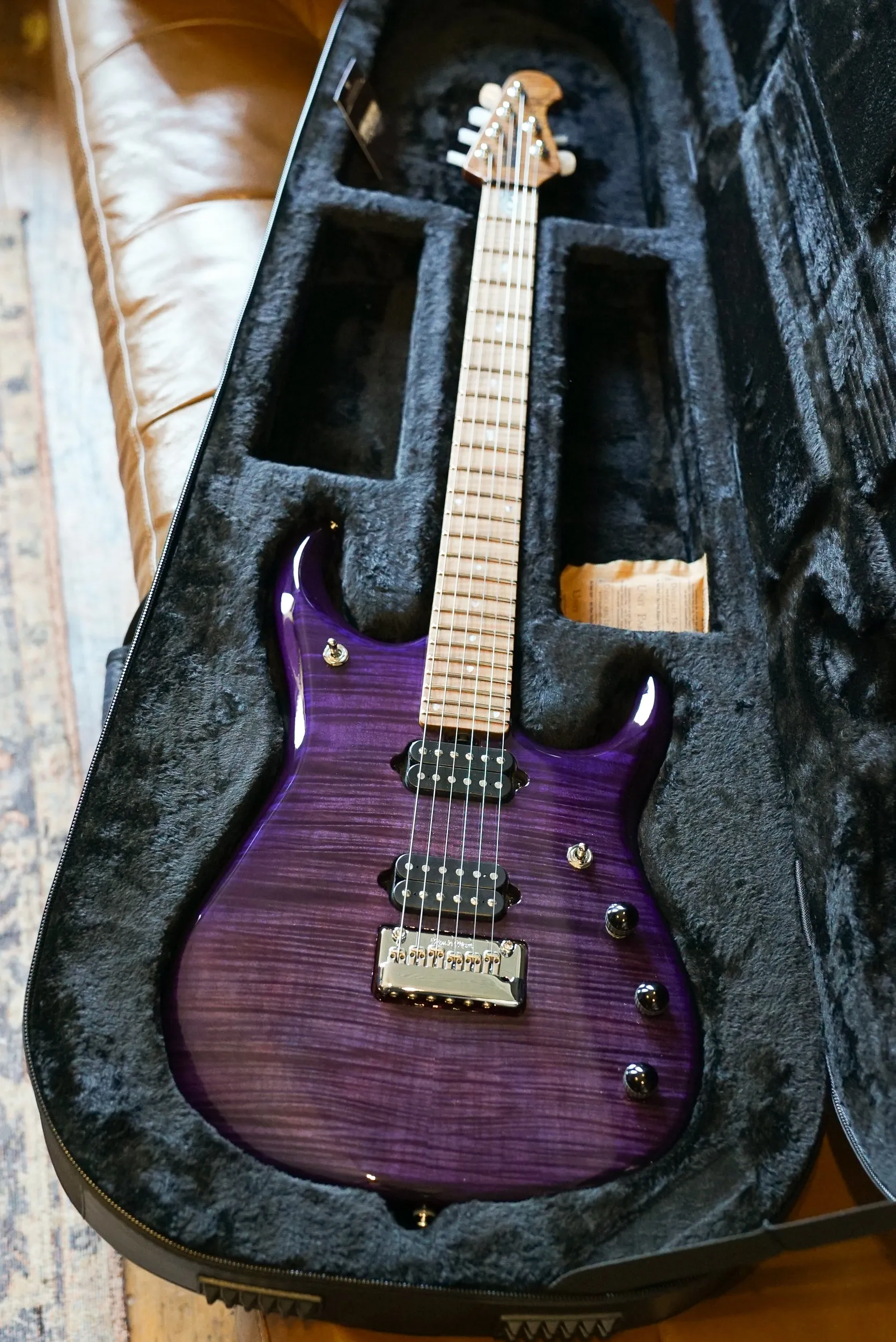 Music Man JP15 John Petrucci Signature Guitar - Purple Nebula Flame Top