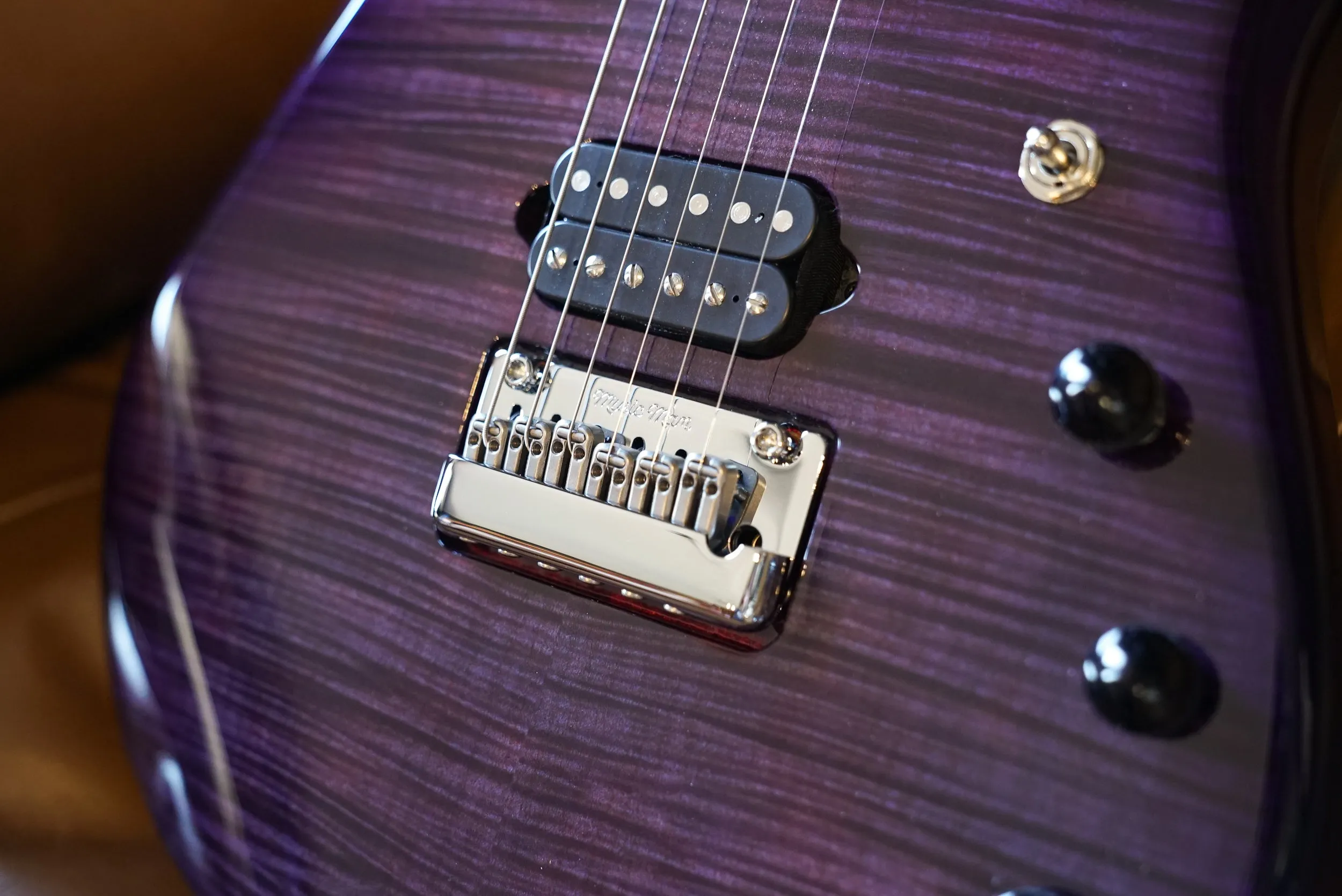 Music Man JP15 John Petrucci Signature Guitar - Purple Nebula Flame Top