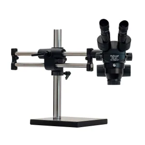OC White TKPZ-D ProZoom&reg; PZ-6.5 Binocular Microscope with Dual Boom Stand & Fiberoptic Dual Point Ring Light
