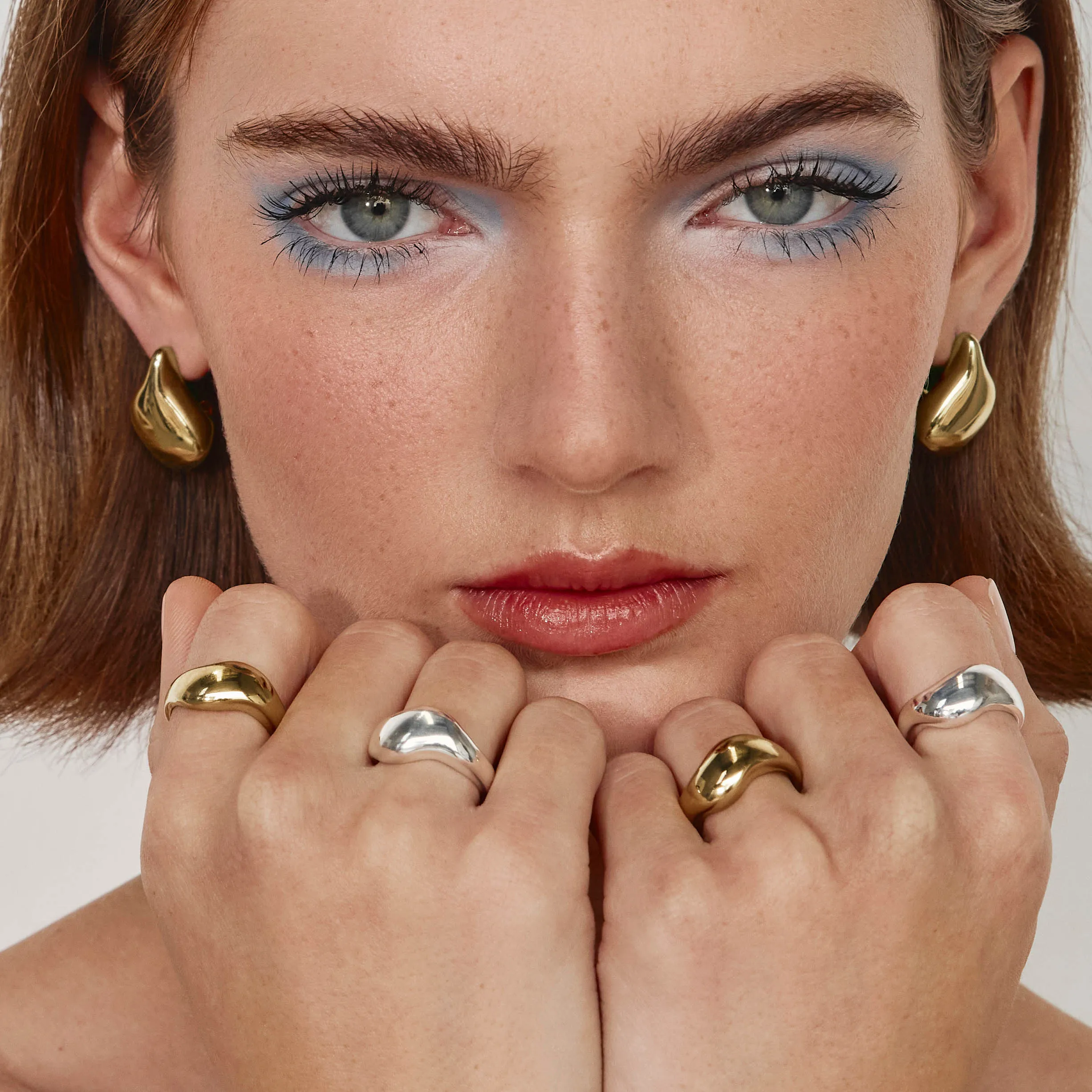 Organic Dome Ring in Gold