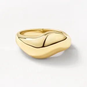 Organic Dome Ring in Gold