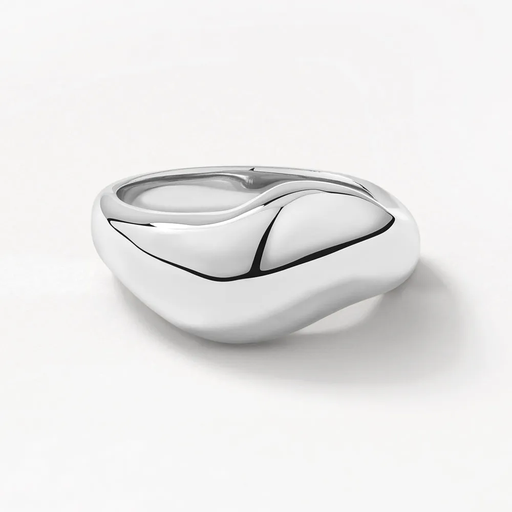 Organic Dome Ring in Silver