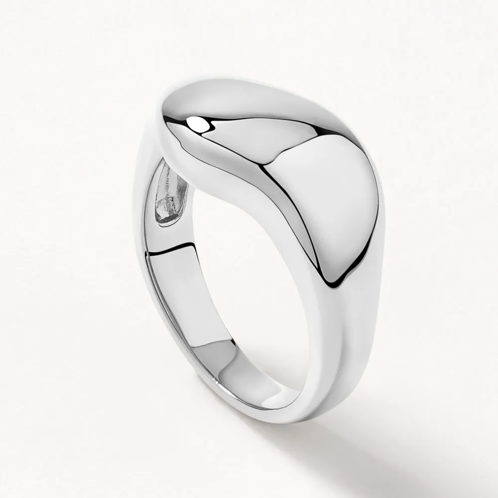 Organic Dome Ring in Silver