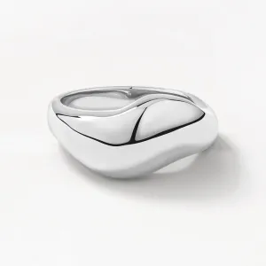 Organic Dome Ring in Silver
