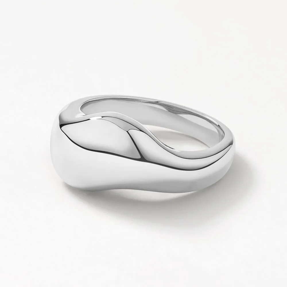 Organic Dome Ring in Silver