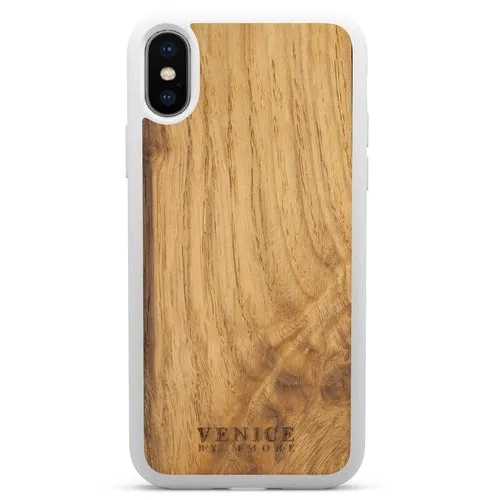 Organic Wood Phone Case - Venice Foundation - Minimalist Lettering
