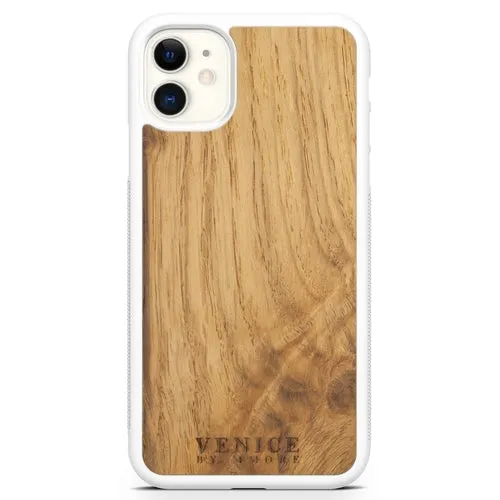 Organic Wood Phone Case - Venice Foundation - Minimalist Lettering