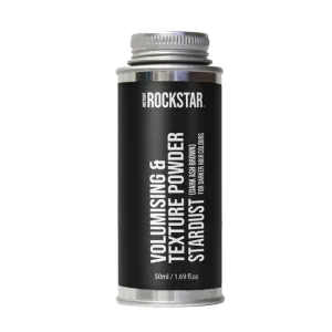ROCKSTAR Stardust - Volumising & Texturising Powder - Dark Ash Brown - 50ML