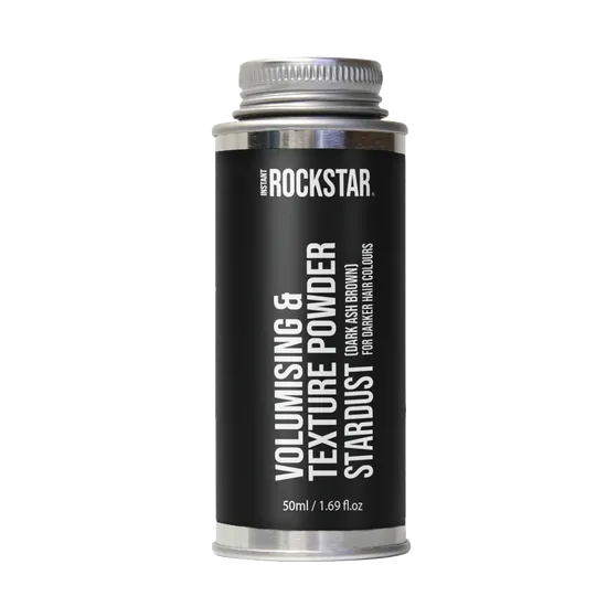 ROCKSTAR Stardust - Volumising & Texturising Powder - Dark Ash Brown - 50ML