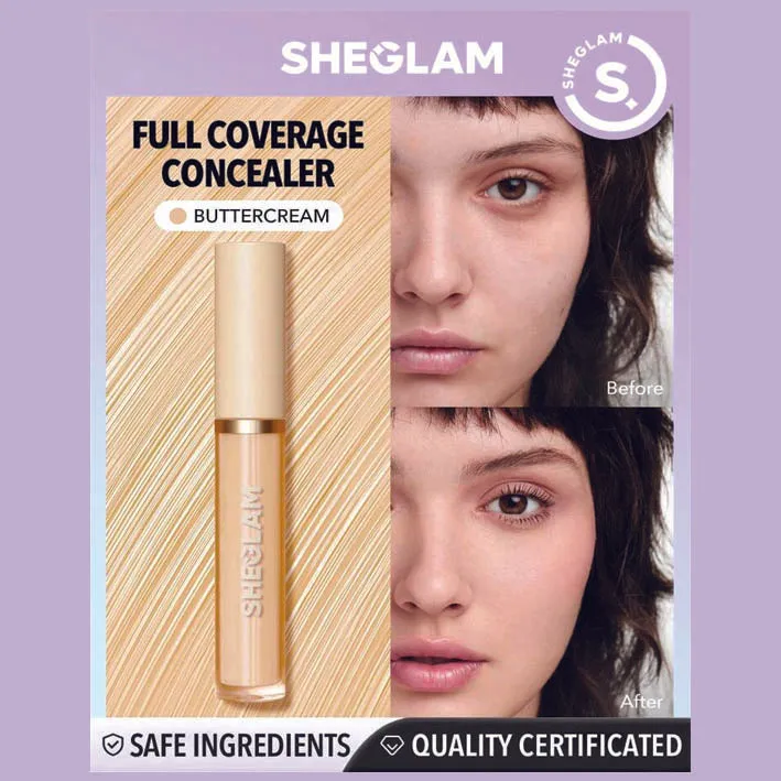 Sheglam 12-Hr Full Coverage Matte Liquid Concealer Long Lasting