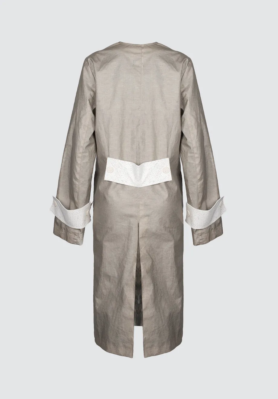 Suci Kush Trench | Grey Ash Beige