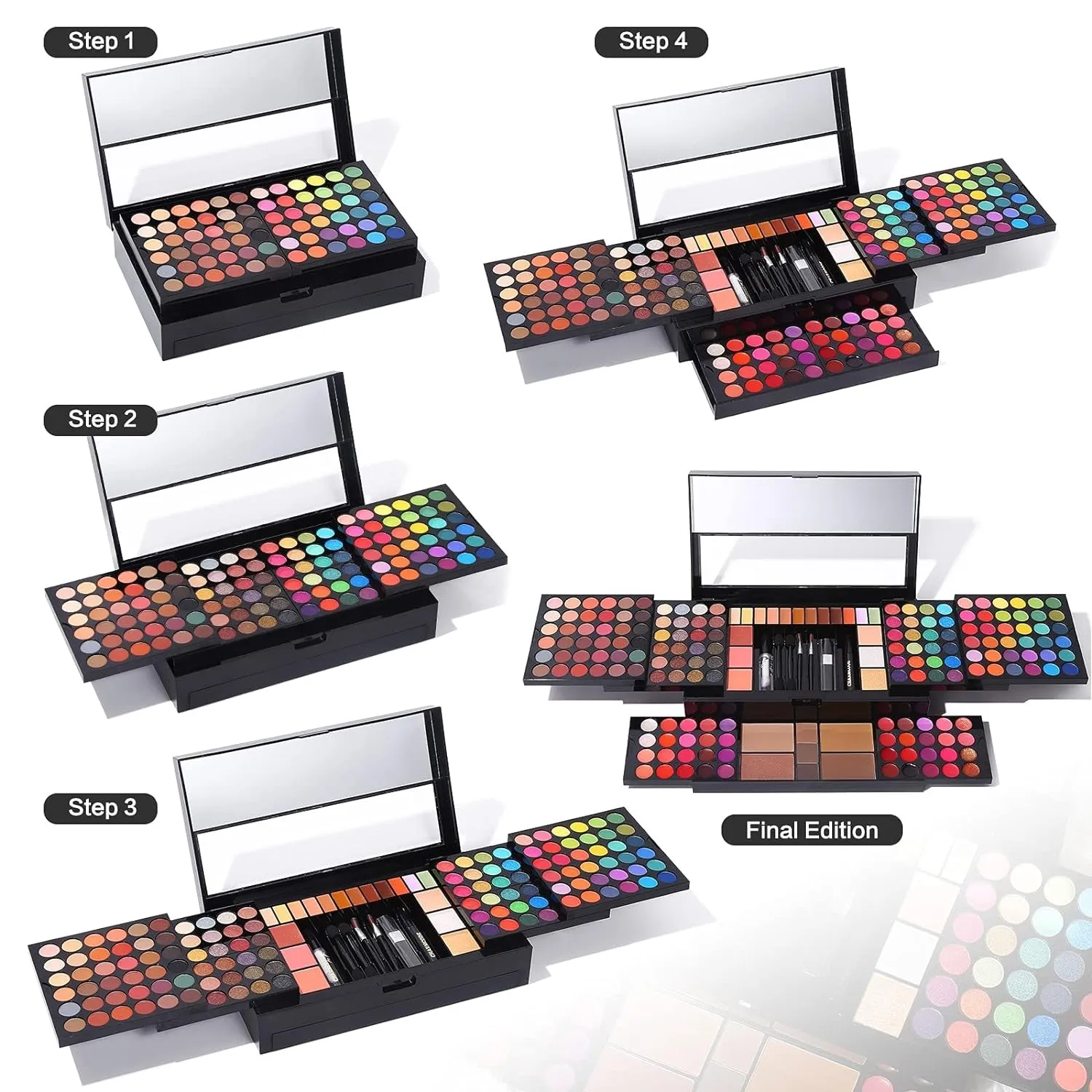 Ultimate 186-Color Makeup Master Kit - Perfect Valentine's Day Gift for Women with Eyeshadow & More