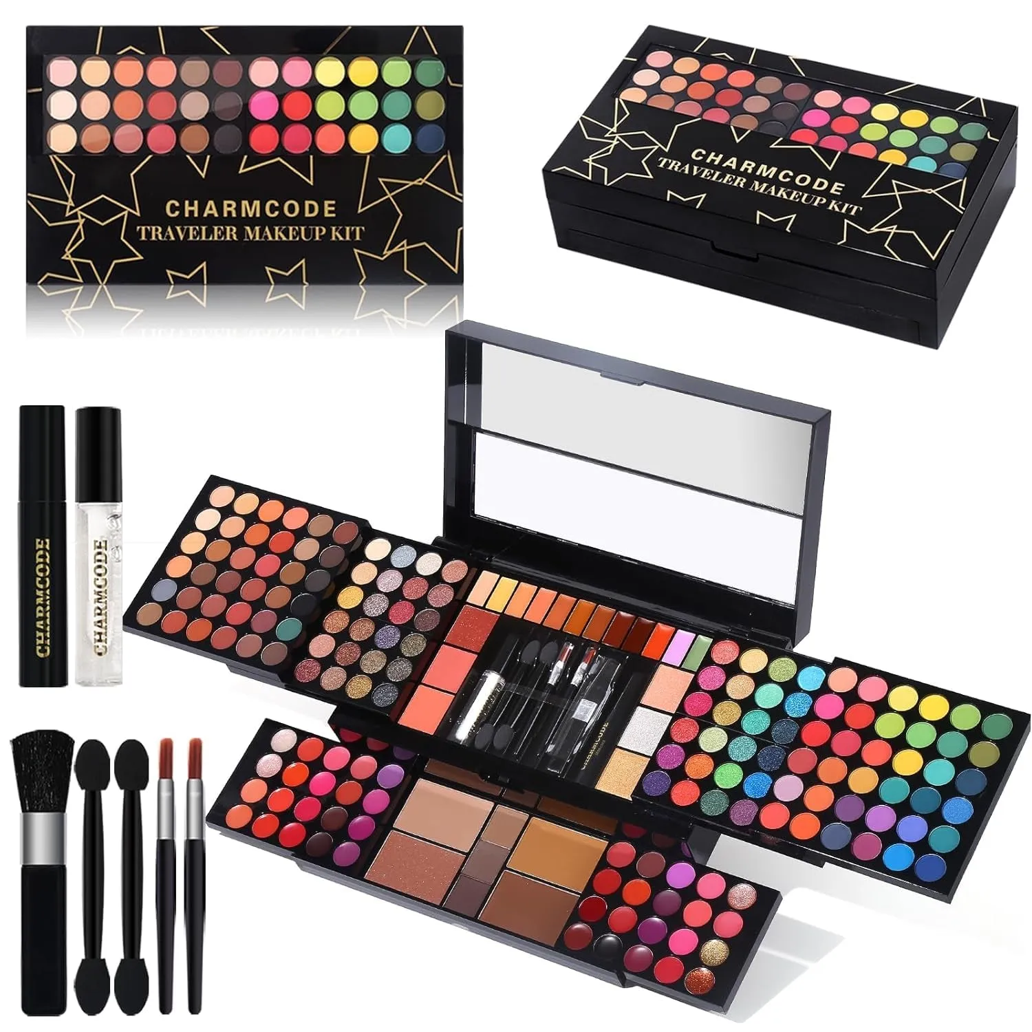 Ultimate 186-Color Makeup Master Kit - Perfect Valentine's Day Gift for Women with Eyeshadow & More