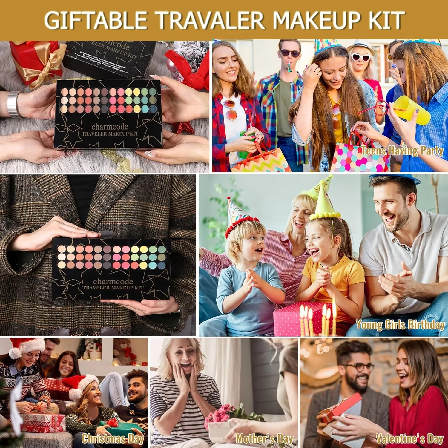 Ultimate 186-Color Makeup Master Kit - Perfect Valentine's Day Gift for Women with Eyeshadow & More